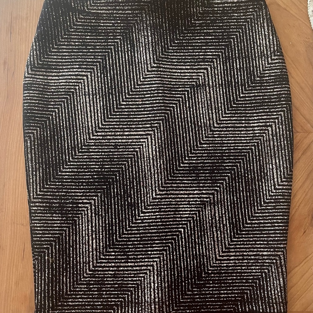 Stretch rose gold sparkly pencil skirt (although the color isn’t great)